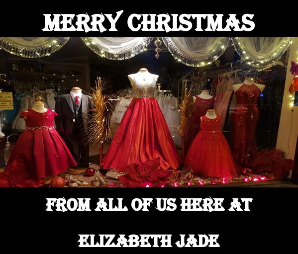 christmas window for shop